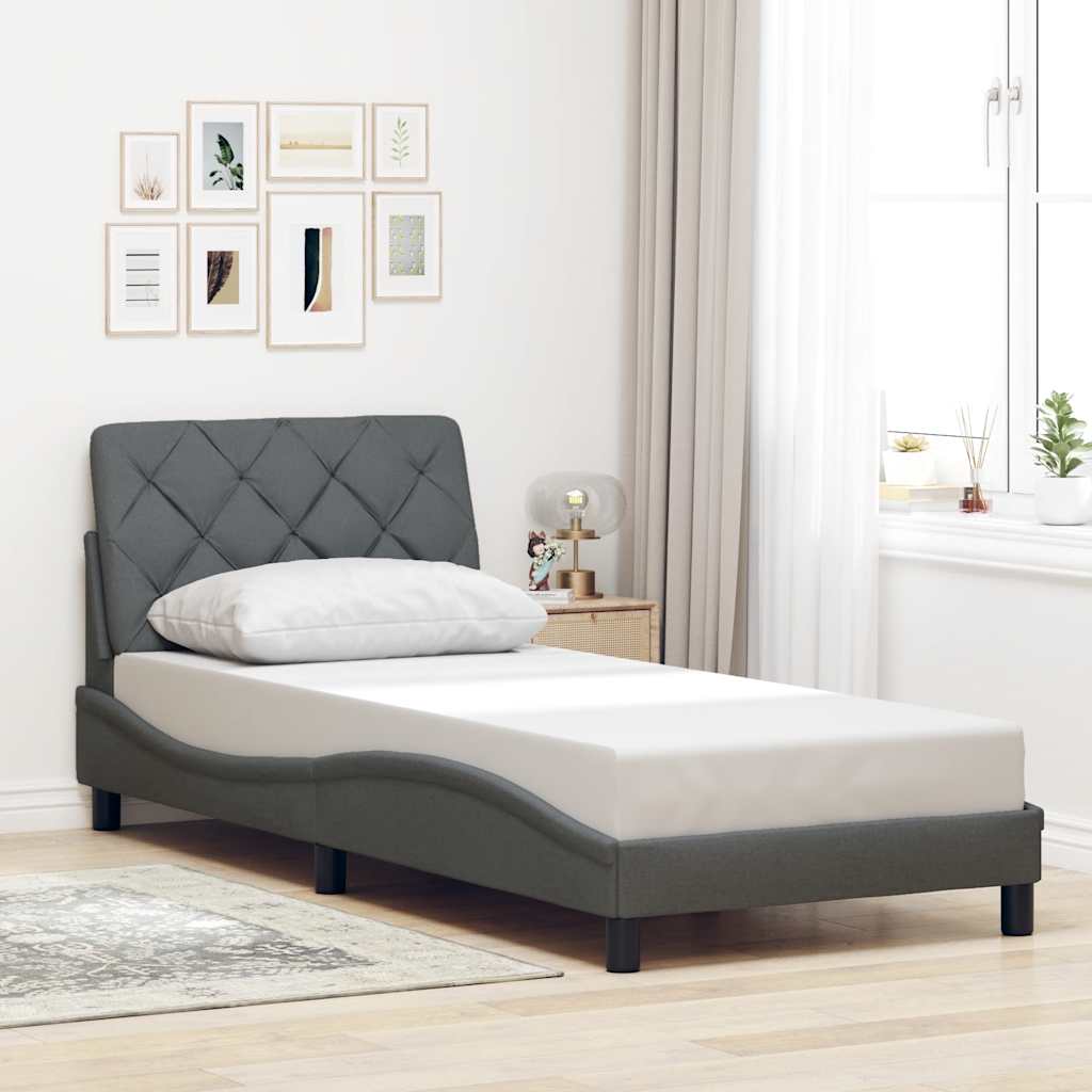 Cadre De Lit Sans Matelas Tissu