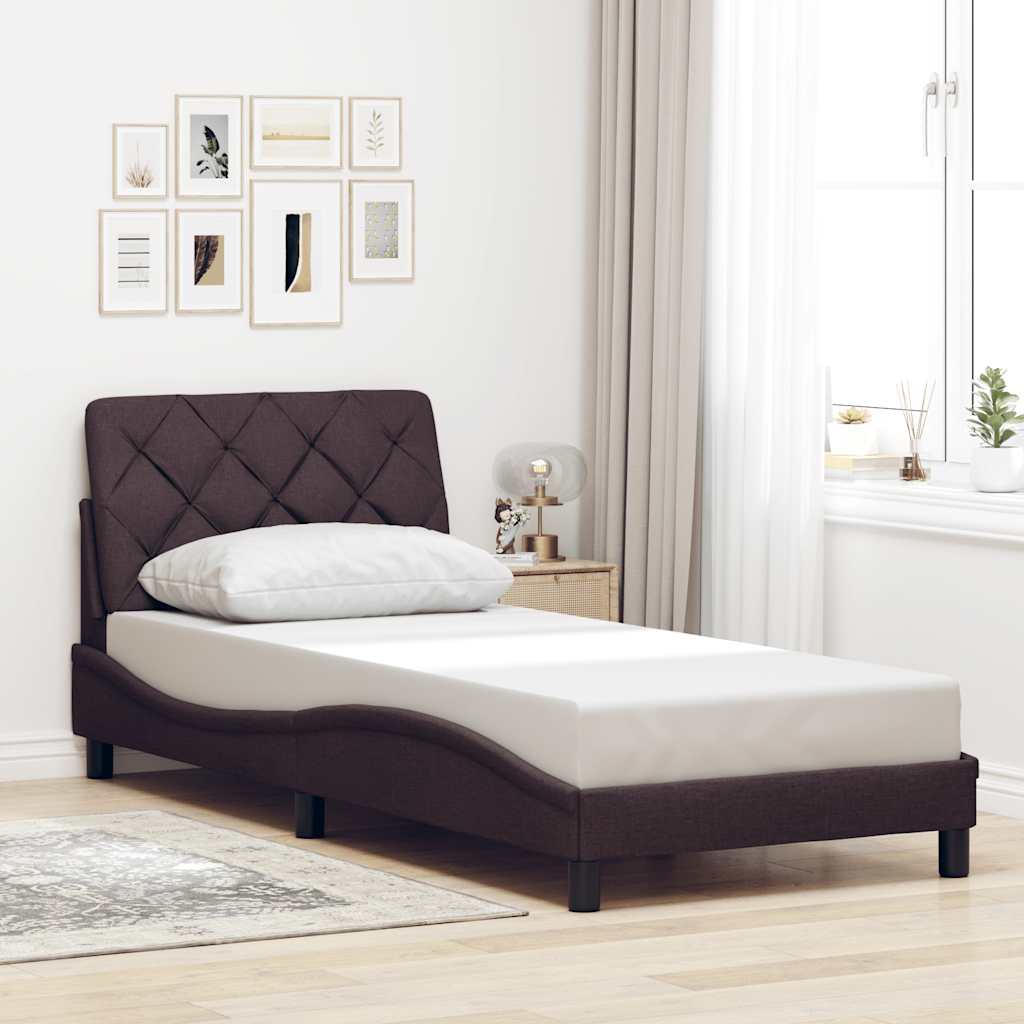 Cadre De Lit Sans Matelas Tissu