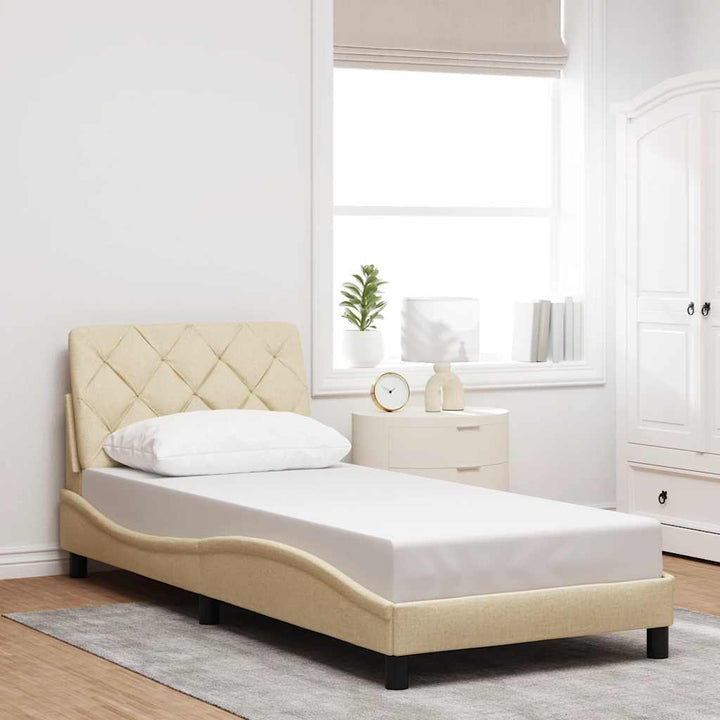 Cadre De Lit Sans Matelas Tissu