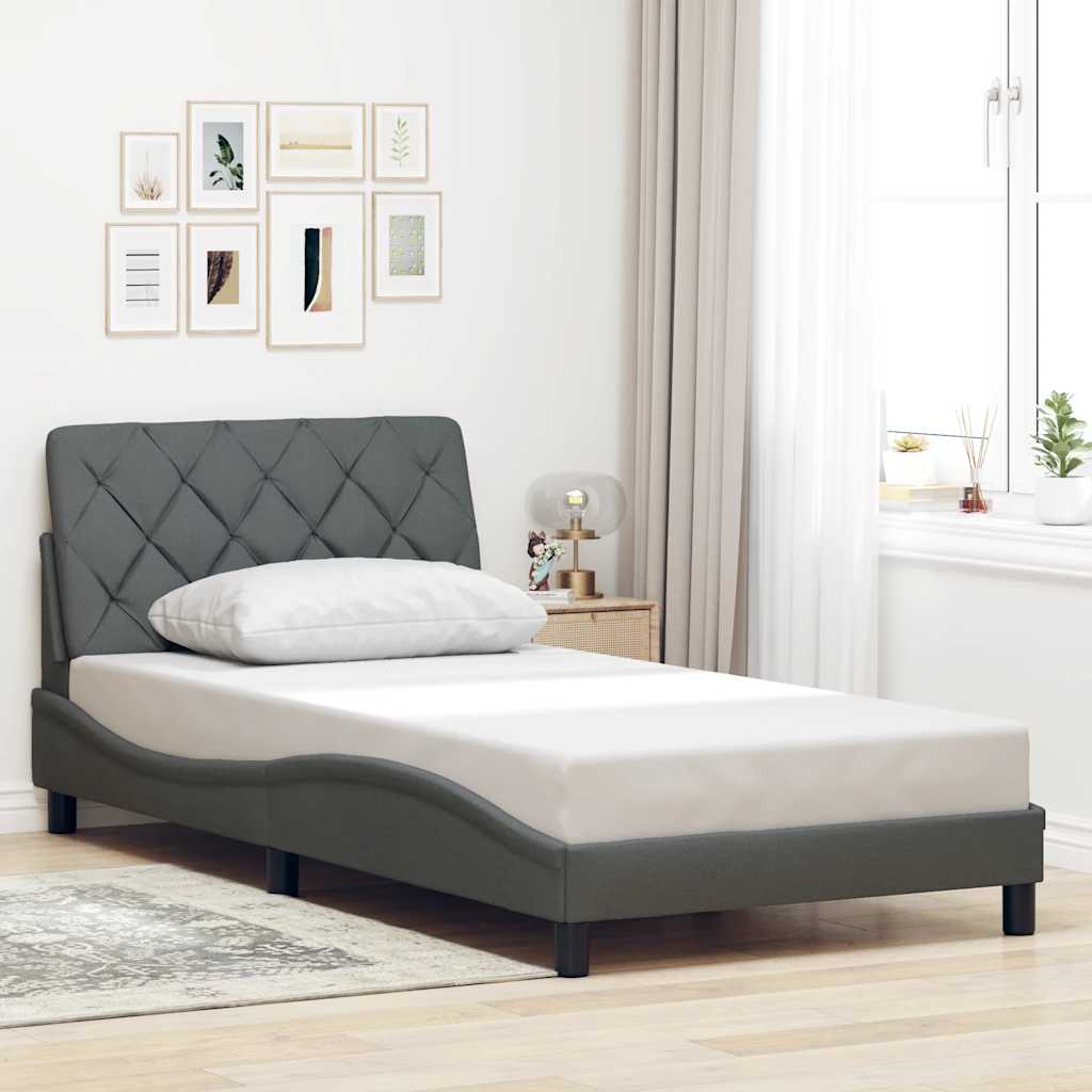 Cadre De Lit Sans Matelas Tissu