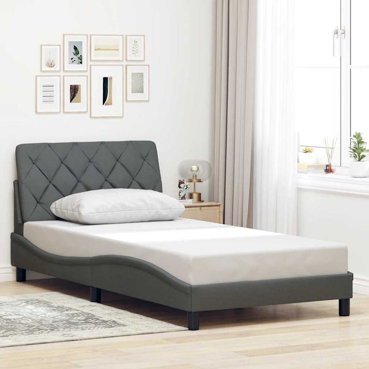 Cadre De Lit Sans Matelas Tissu
