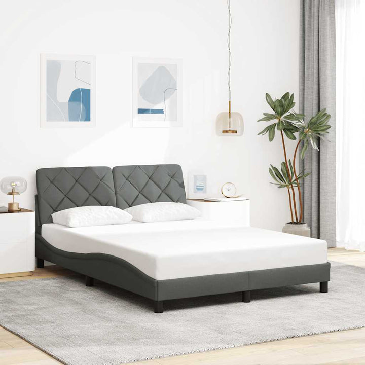 Cadre De Lit Sans Matelas Tissu