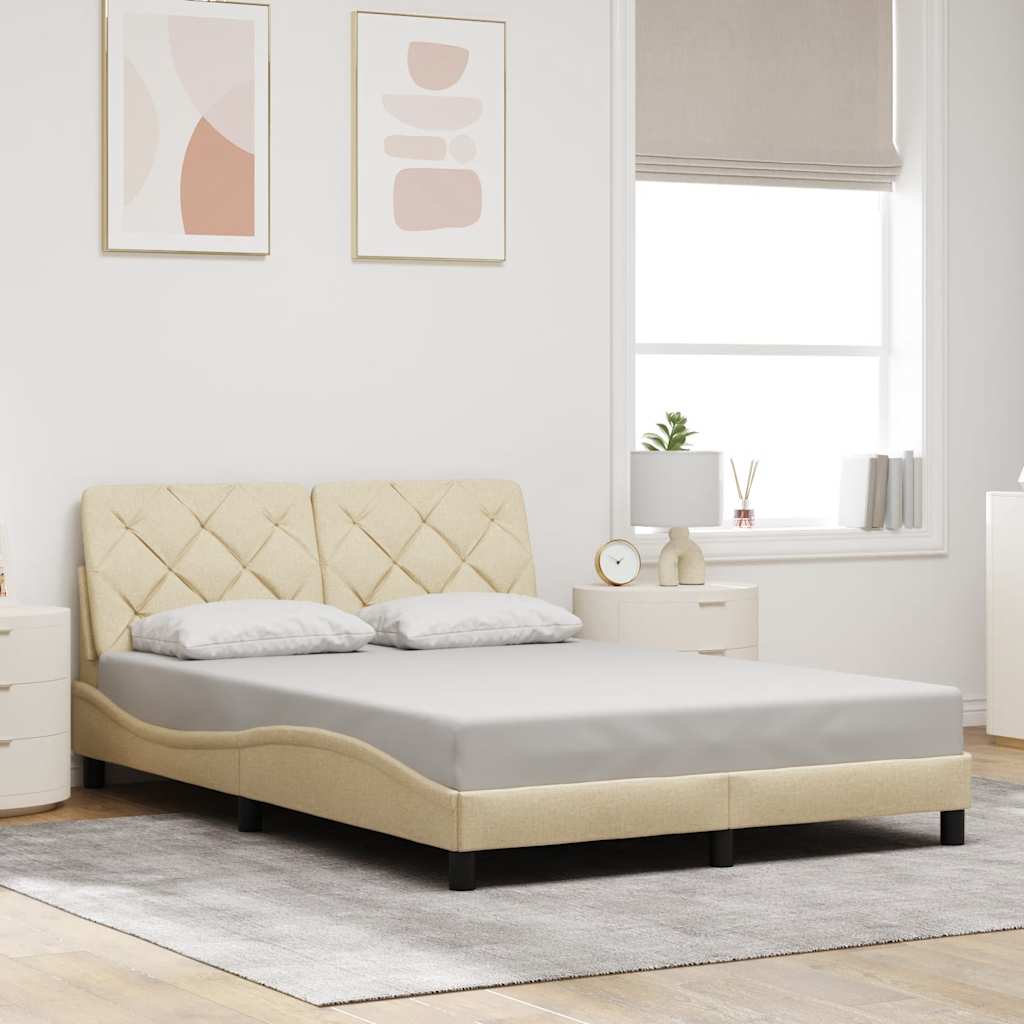Cadre De Lit Sans Matelas Tissu