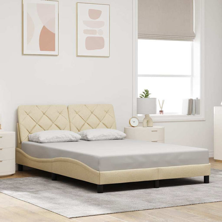 Cadre De Lit Sans Matelas Tissu