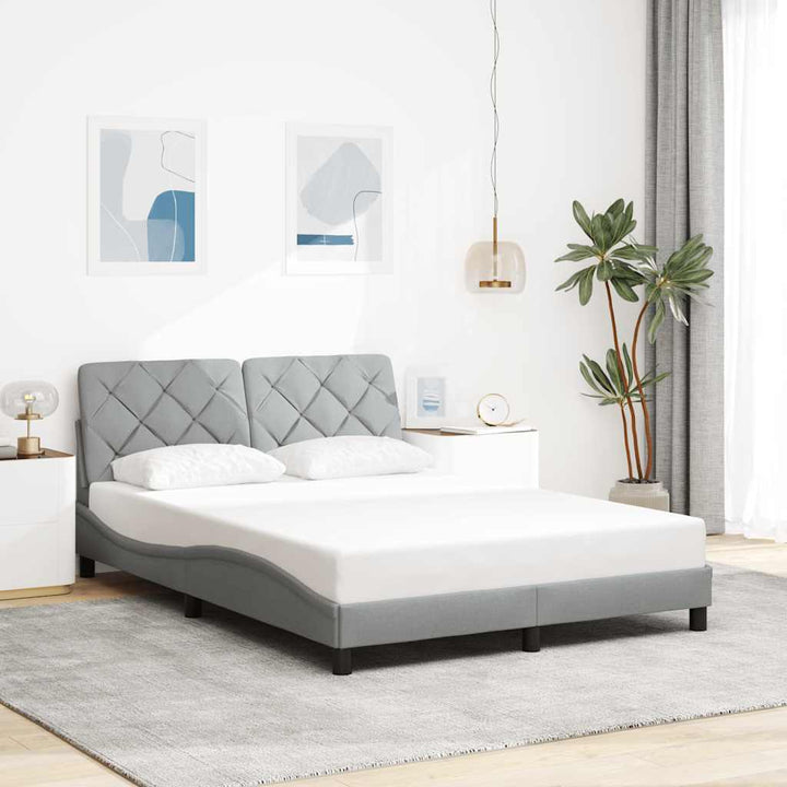 Cadre De Lit Sans Matelas Tissu