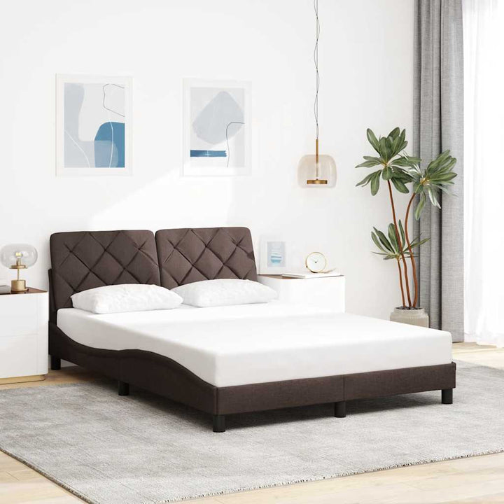 Cadre De Lit Sans Matelas Tissu