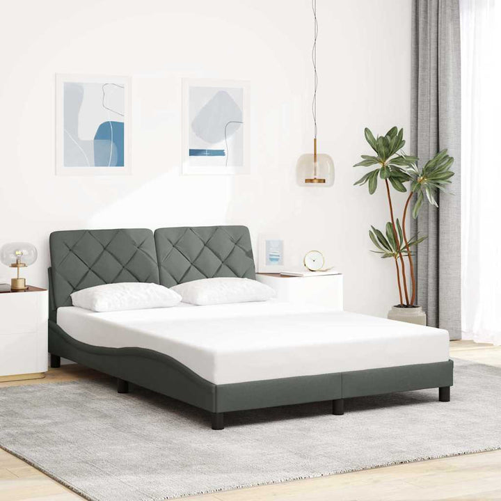 Cadre De Lit Sans Matelas Tissu