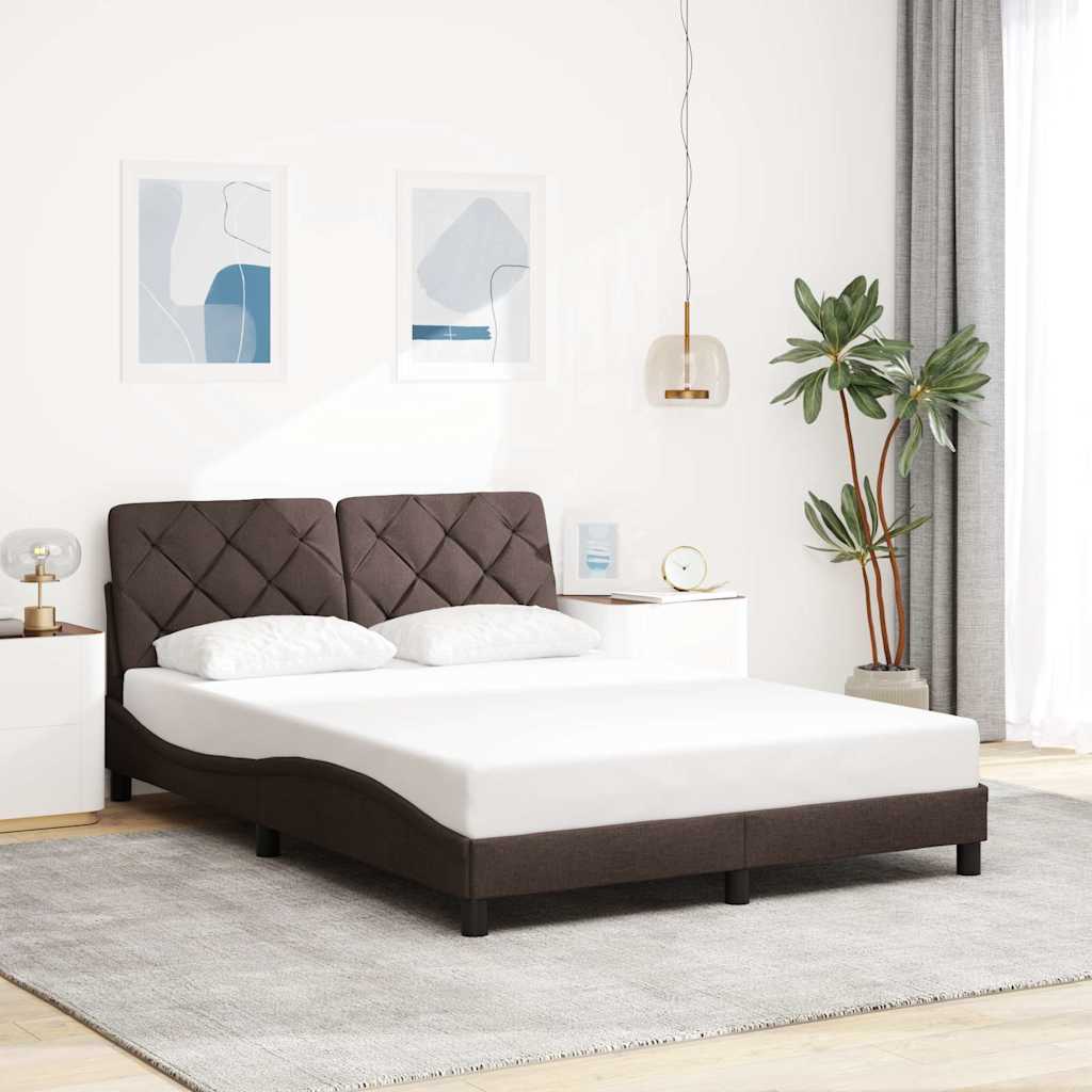Cadre De Lit Sans Matelas Tissu