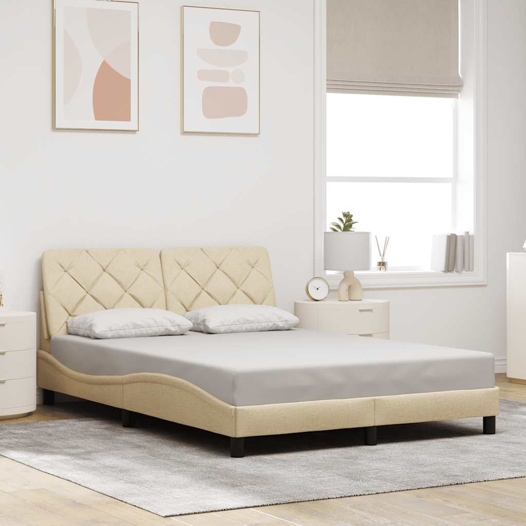 Cadre De Lit Sans Matelas Tissu
