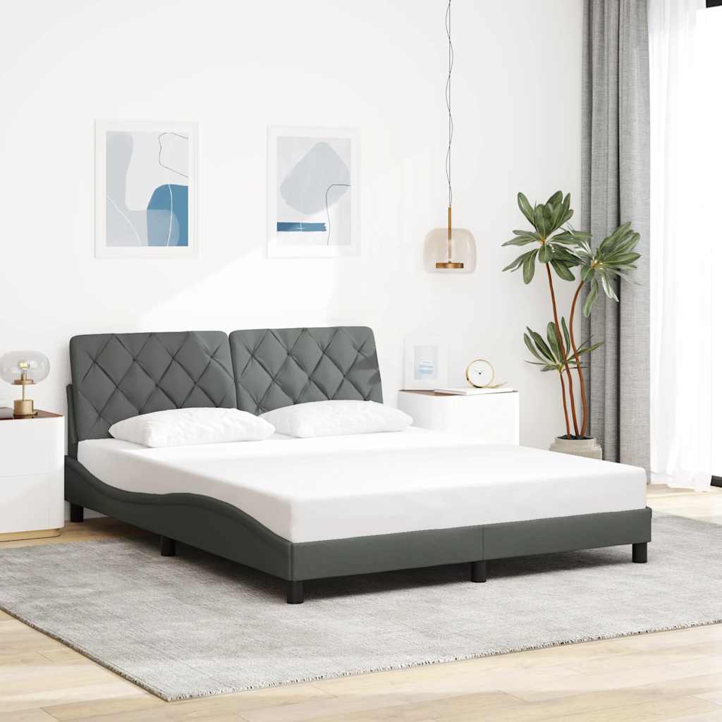 Cadre De Lit Sans Matelas Tissu