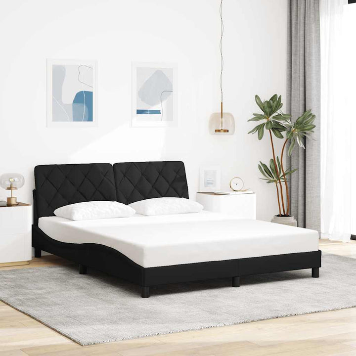 Cadre De Lit Sans Matelas Tissu