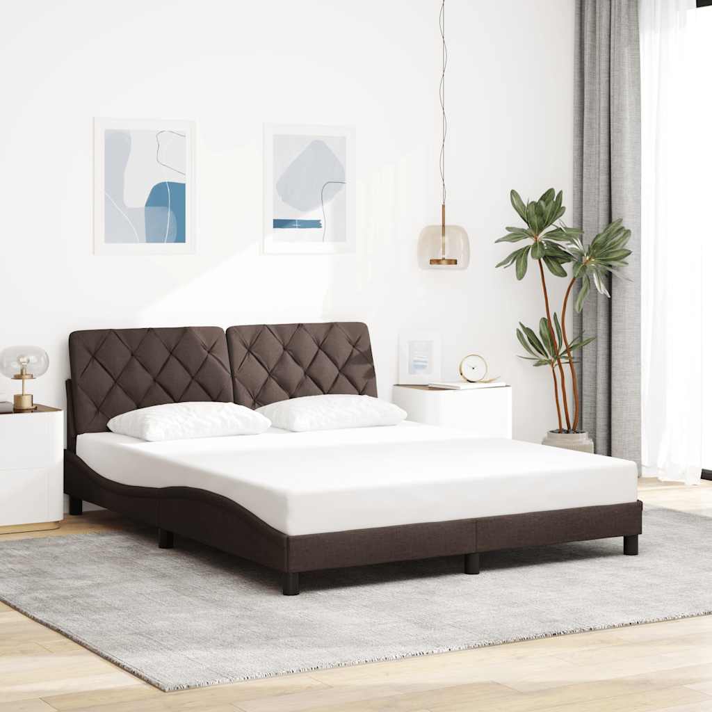 Cadre De Lit Sans Matelas Tissu