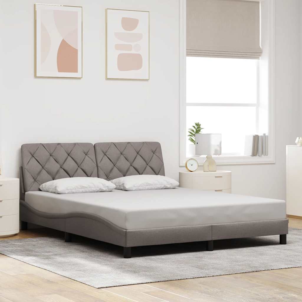 Cadre De Lit Sans Matelas Tissu