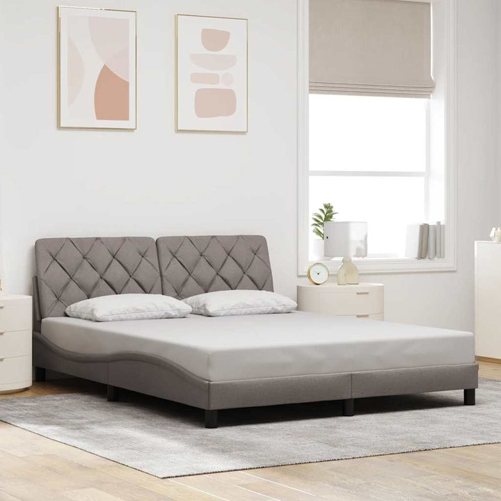 Cadre De Lit Sans Matelas Tissu