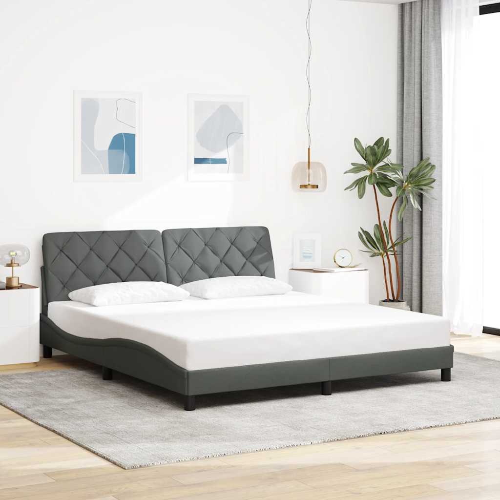 Cadre De Lit Sans Matelas Tissu