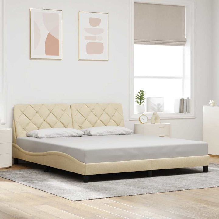 Cadre De Lit Sans Matelas Tissu