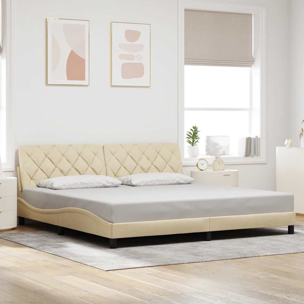 Cadre De Lit Sans Matelas Tissu