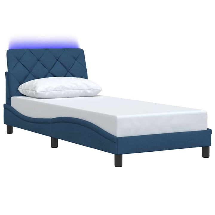 Cadre De Lit Avec Led Sans Matelas Tissu