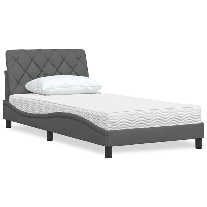 Lit Avec Matelas Tissu