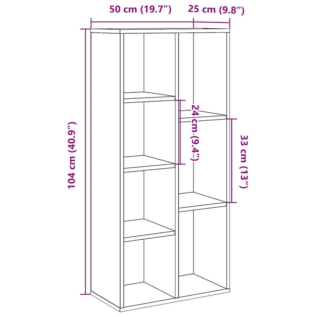 Bibliothèque 50X25X104 Cm