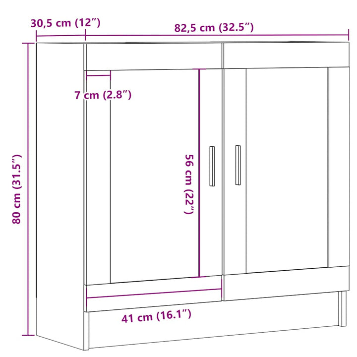 Bibliothèque 82,5X30,5X Bois D'ingénierie