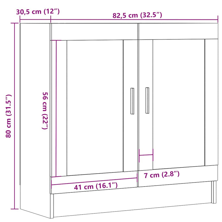 Bibliothèque 82,5X30,5X Bois D'ingénierie