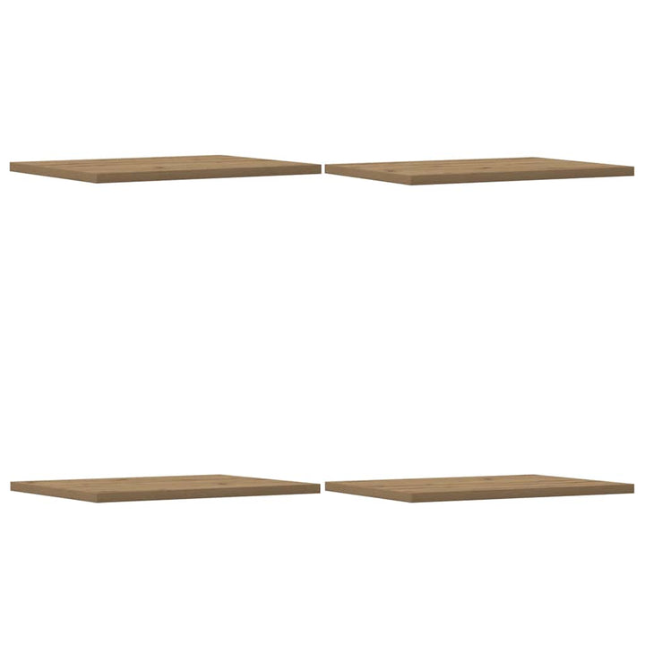 Panneau De Bibliothèque 4 Pcs 40X30X1,5 Cm Chêne Artisanal