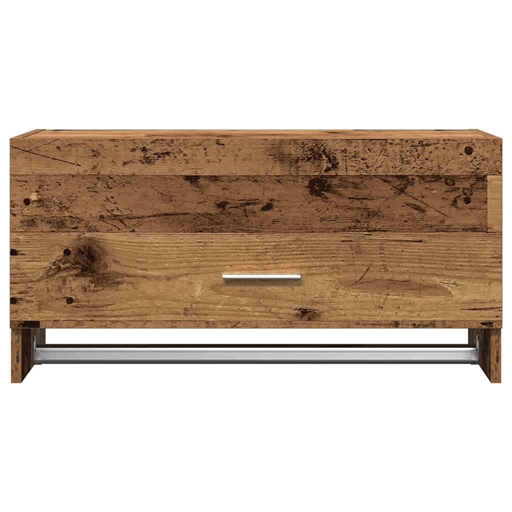 Garde-Robe 70X32,5X35 Cm Bois D'ingénierie Vieux Bois