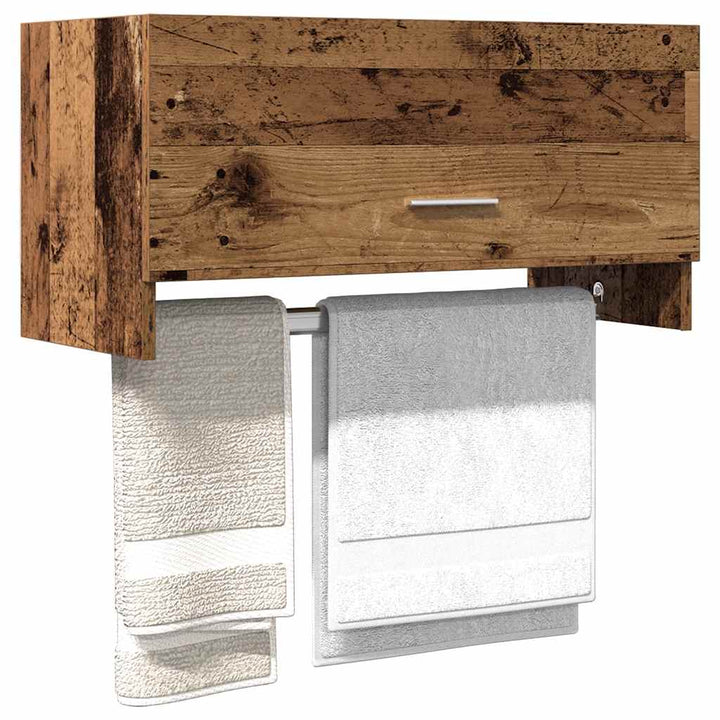 Garde-Robe 70X32,5X35 Cm Bois D'ingénierie Vieux Bois