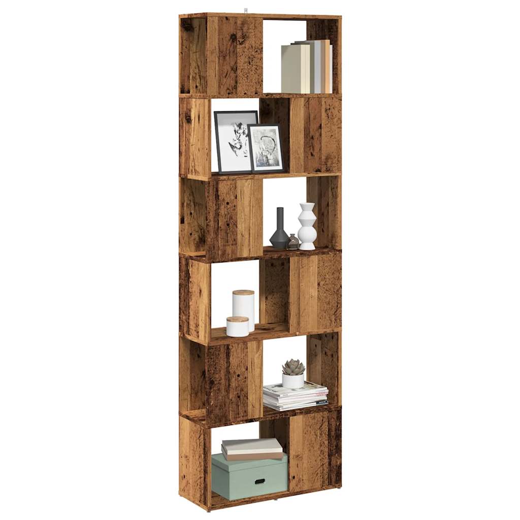 Bibliothèque/Séparateur De Pièce Vieux Bois