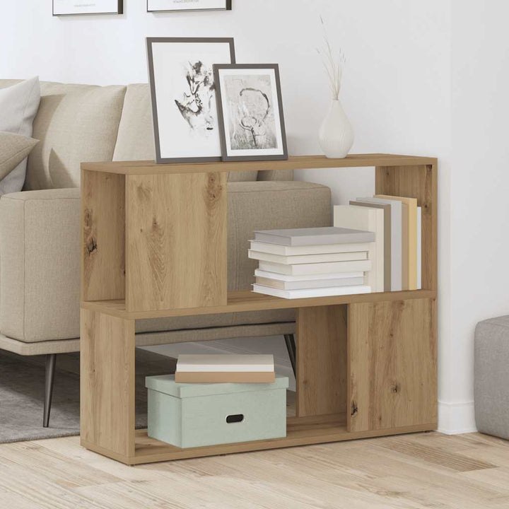 Bibliothèque/Séparateur De Pièce Chêne Artisanal