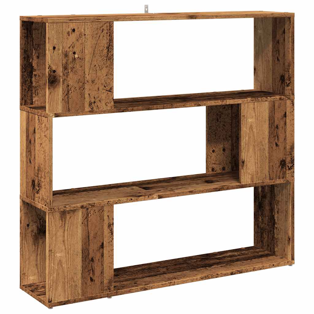 Bibliothèque/Séparateur De Pièce Vieux Bois