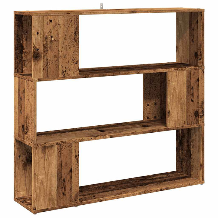 Bibliothèque/Séparateur De Pièce Vieux Bois