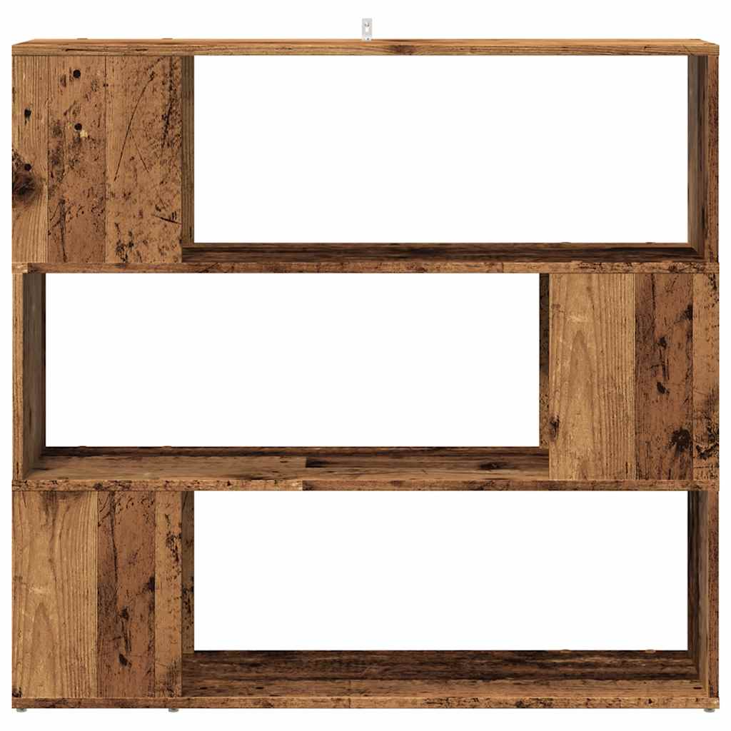 Bibliothèque/Séparateur De Pièce Vieux Bois