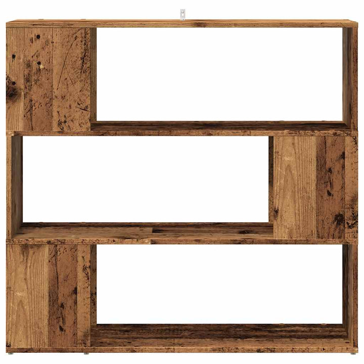 Bibliothèque/Séparateur De Pièce Vieux Bois
