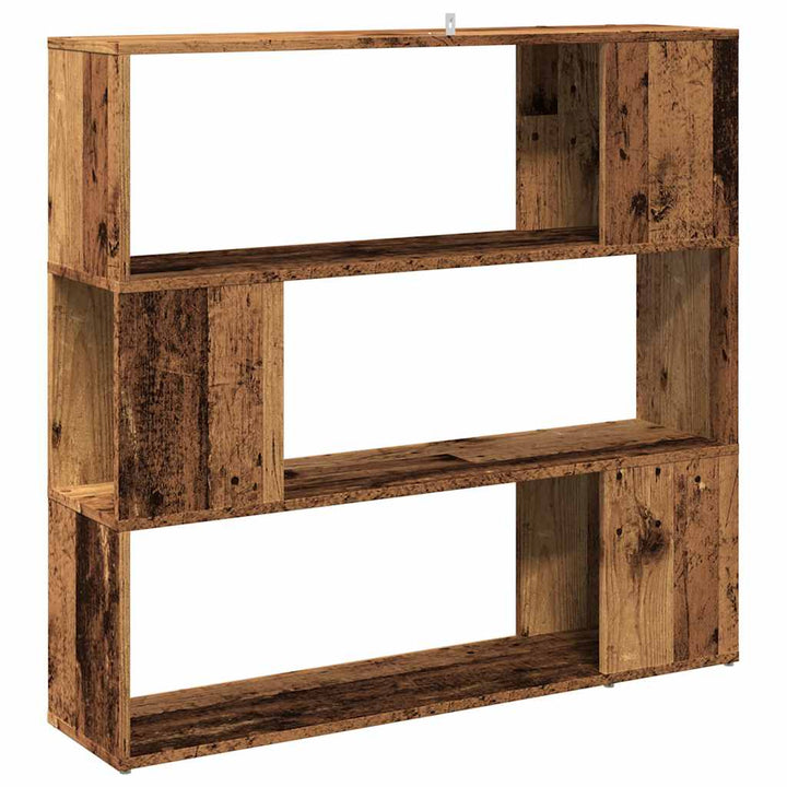 Bibliothèque/Séparateur De Pièce Vieux Bois