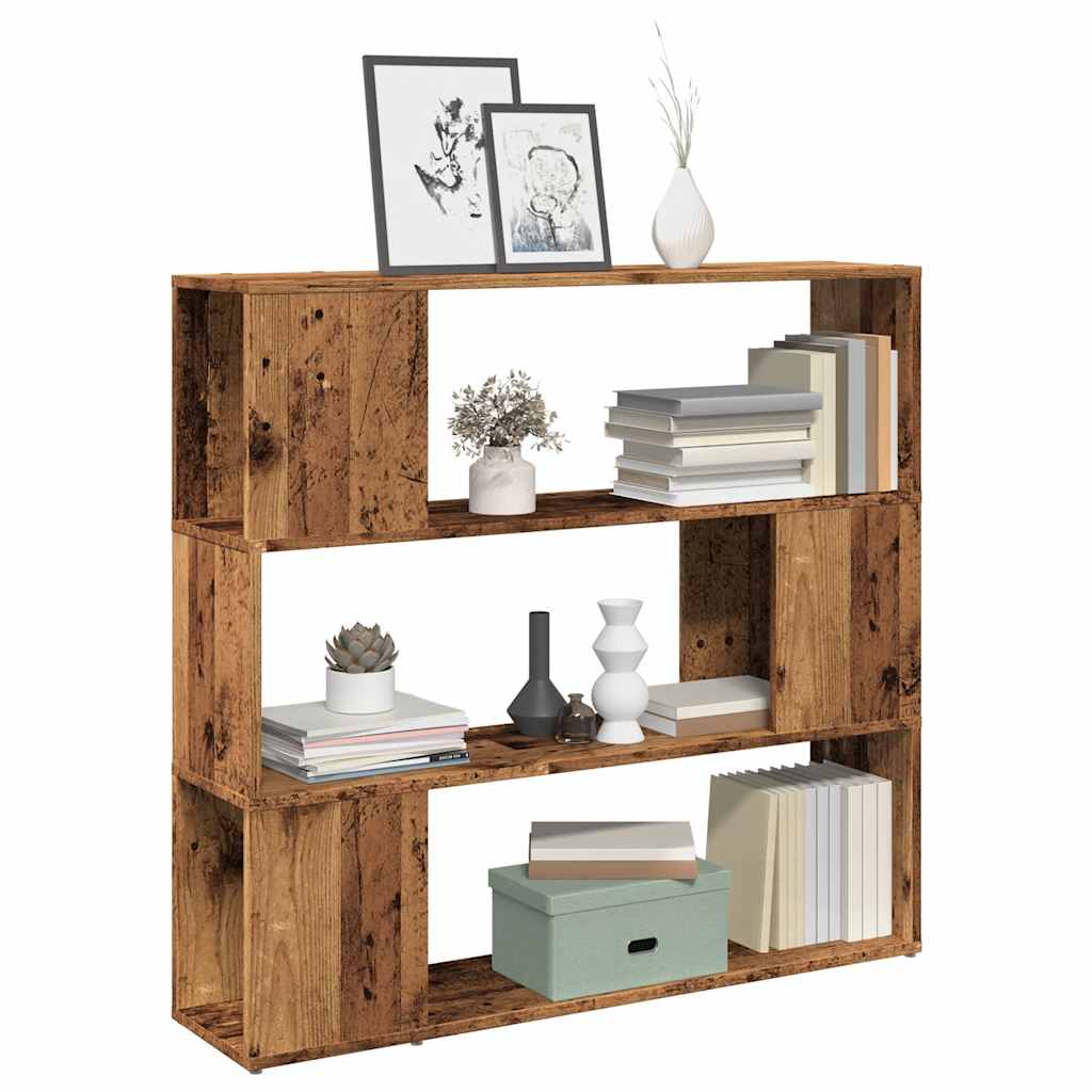 Bibliothèque/Séparateur De Pièce Vieux Bois