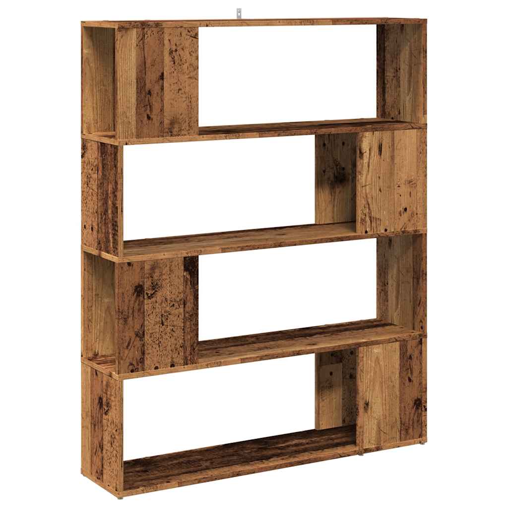 Bibliothèque/Séparateur De Pièce 100X24X124,5 Cm Vieux Bois