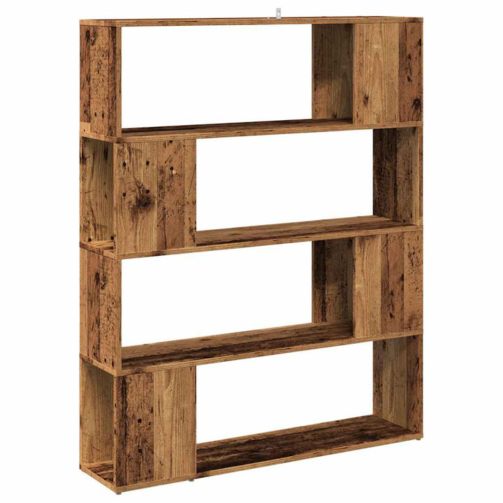 Bibliothèque/Séparateur De Pièce 100X24X124,5 Cm Vieux Bois