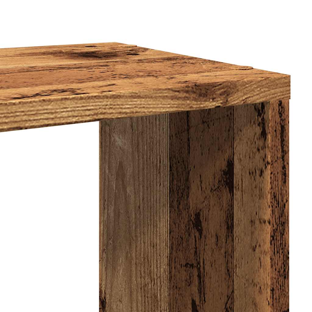 Bibliothèque/Séparateur De Pièce 100X24X124,5 Cm Vieux Bois