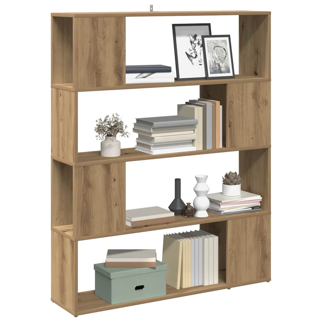 Bibliothèque/Séparateur De Pièce 100X24X124,5Cm Chêne Artisanal