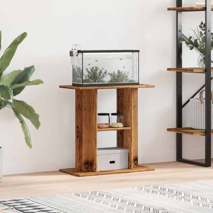 Support Pour Aquarium Bois D'ingénierie