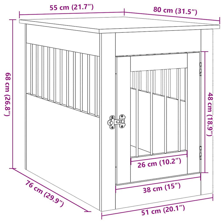 Meuble De Cage Pour Chiens