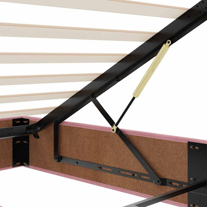 Cadre De Lit Ottoman Avec Matelas Velours