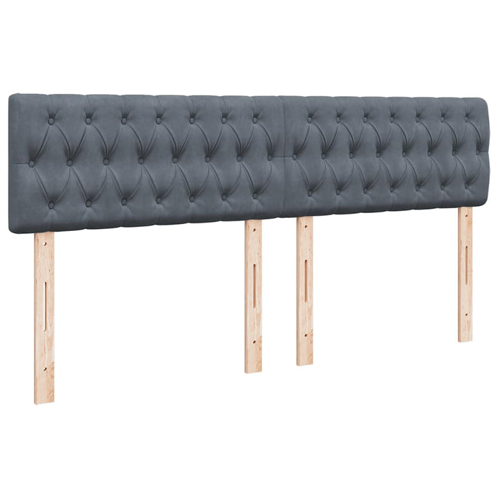 Cadre De Lit Ottoman Avec Matelas Velours Gris Foncé