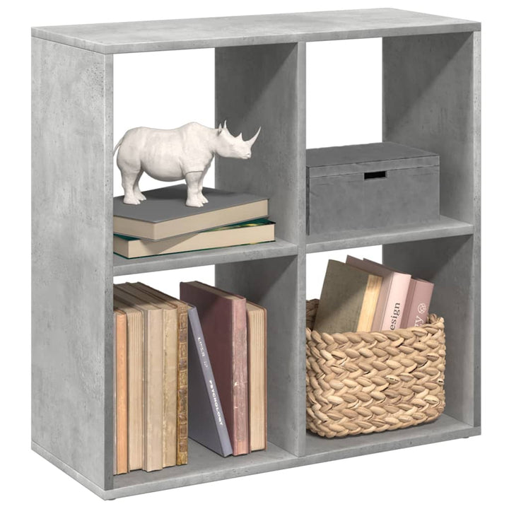 Bibliothèque 137,5X29X137,5 Cm Bois D'ingénierie Gris Béton