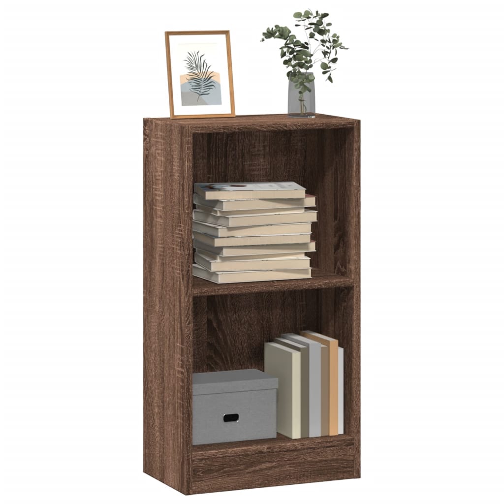 Bibliothèque 80X24X Bois D'ingénierie Chêne Marron