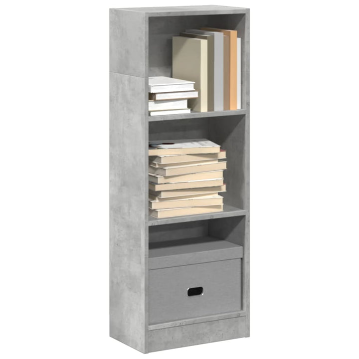 Bibliothèque 40X24X Bois D'ingénierie Gris Béton