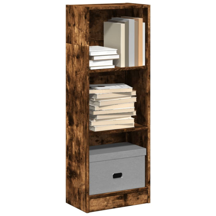Bibliothèque 60X24X Bois D'ingénierie Chêne Fumé