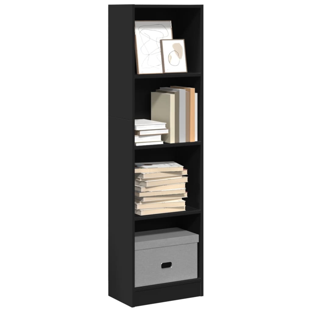 Bibliothèque 80X24X Bois D'ingénierie Noir